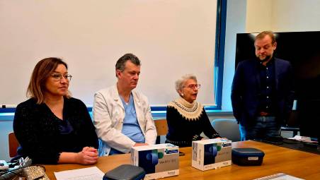 Forlì, dalla Ni.Ma. una donazione nel nome di Luciano Vespignani a Otorinolaringoiatria