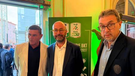 Massimo Agostini, Corrado Di Taranto e Marco Valentini ieri ad Ascoli