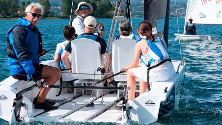 Lo scafo del progetto “Malupa 5.0” in mare