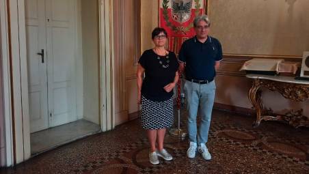 L’assessora Angelica Sansavini e il dirigente comunale Pier Luigi Rosetti