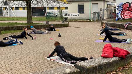 Forlì, ginnastica all’aperto