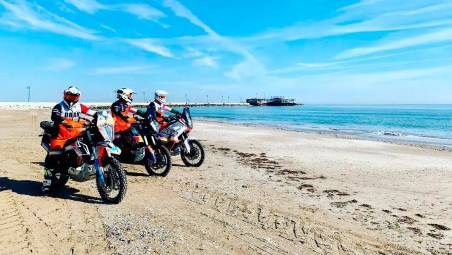 Le moto in spiaggia