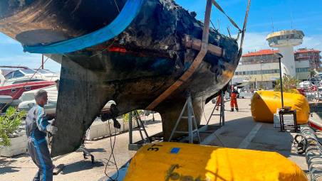 Recuperate tutte e quattro le barche affondate dopo il rogo al porto di Cervia