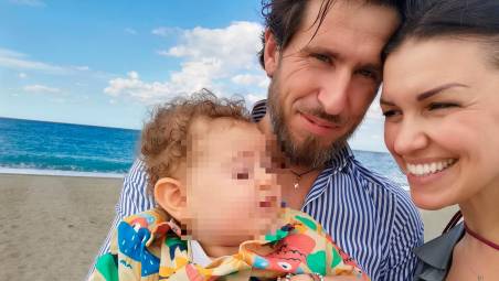 Federica e Stefan con il piccolo Nicola