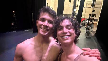 Nicola Barbarossa con Roberto Bolle