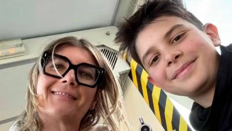 Mathias Tonti con la mamma, responsabile marketing della Consar Ravenna