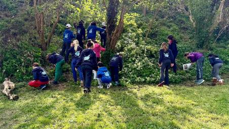 Gli alunni di Saiano immersi nel verde a Sorrivoli