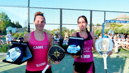 Giulia Dal Pozzo e Anna Ortiz premiate dopo la vittoria di Palermo