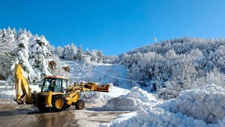 Villagrande di Montecopiolo questa mattina (Foto Matteo Zaffagnini per Meteo Roby)
