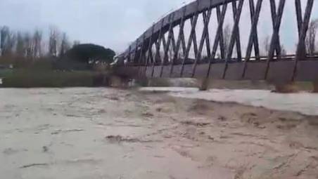 Il Marecchia questa mattina a Rimini