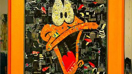 L’opera “Duffy Duck Reloaded”