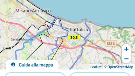 Cattolica, bomba d’acqua in mattinata: allagamenti lampo e un albero caduto