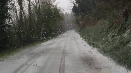 Cesena, neve in collina: riattivato il piano neve