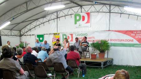 Una vecchia festa del Pd a Rimini