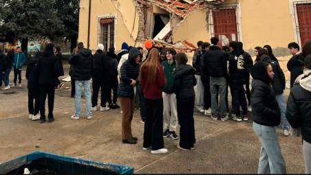 Una delle false immagini circolate in rete durante il terremoto del 13 gennaio