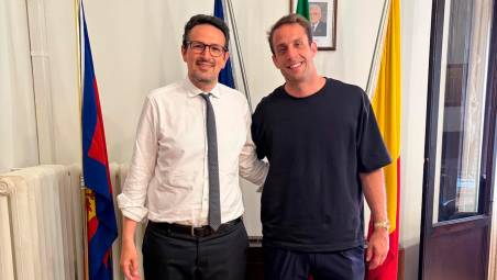 Il sindaco Barattoni con il presidente Cipriani