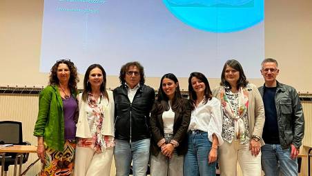 I protagonisti del progetto “Sento quindi sono” realizzato al liceo classico di Lugo