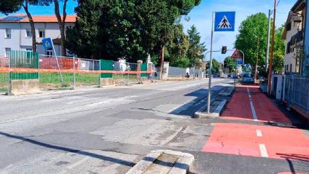 La zona dove sorgerà la rotonda