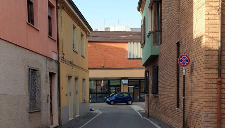 La parte finale molto stretta di via Ducale