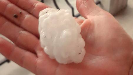 Minime tra 27 e 28 gradi, poi grandine come monete: conta dei danni nei campi