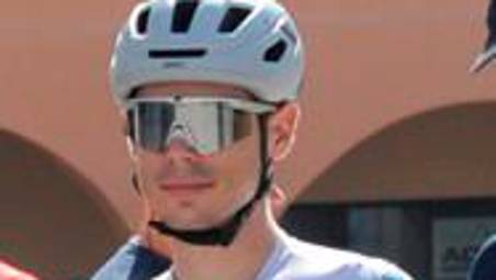 Andrea Cantoni alla partenza del Giro di Romagna 2025 (foto Mario Zannoni)