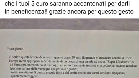 Faenza, restituisce 5 euro dopo 20 anni per un giocattolo rubato: “Mi vergogno ancora, voglio riparare”