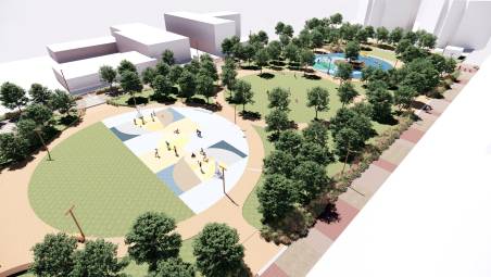 Un’immagine del progetto di riqualificazione