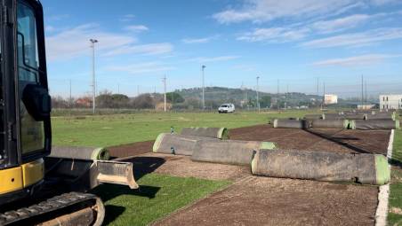 I lavori alla Cittadella dello sport