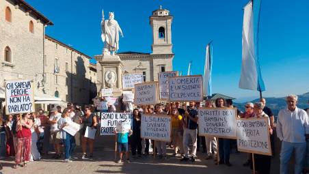 La protesta fatta nei mesi scorsi da parte del Comitato genitori