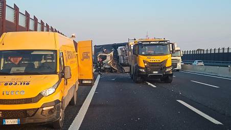 I mezzi coinvolti dall’incidente