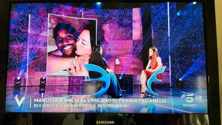 Manuela Bianchi nello studio di Verissimo con Silvia Toffanin