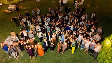 La foto di gruppo della festa