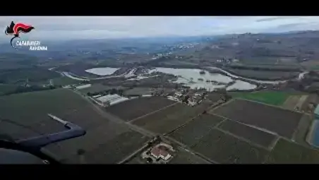 I fiumi in piena a Natale in provincia di Ravenna, le immagini dall’elicottero dei Carabinieri VIDEO