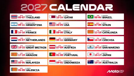 MotoGp, ecco il calendario del 2027: appuntamento a Misano Adriatico dal 10 al 12 settembre