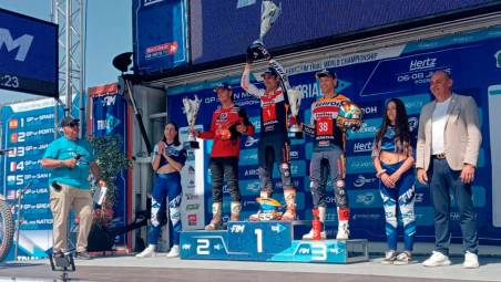 Il podio della categoria Trial Gp
