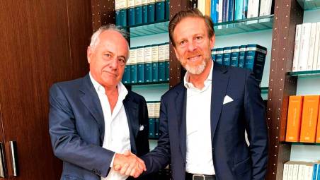 Flavio Amadori e Stanislao Fabbrino, presidente del Gruppo Granarolo