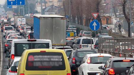 Traffico in zona fiera a Rimini
