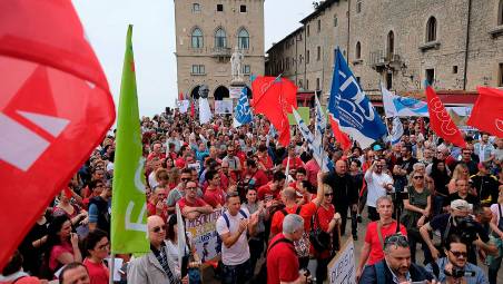 I sindacati in piazza