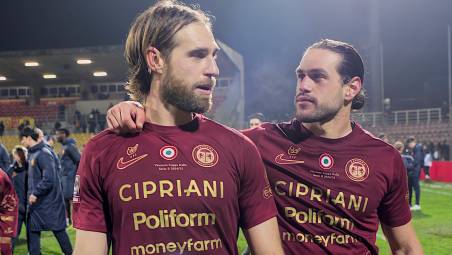 I due pilastri della difesa ravennate Matteo Solini e Adriano Esposito FOTO MASSIMO FIORENTINI