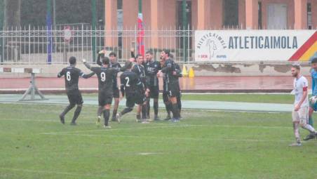 Un momento di esultanza della squadra biancazzurra (foto MMPH)