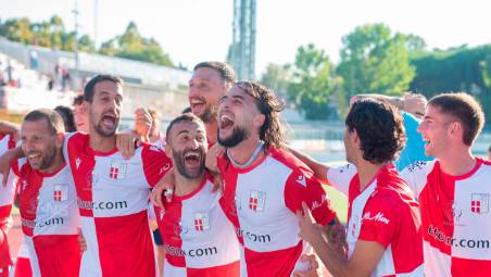 L’esultanza della squadra di Gadda: 18 punti in 6 gare foto MOROSETTI