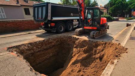 Faenza, l’aggiornamento sulla voragine al cavalcavia ferroviario