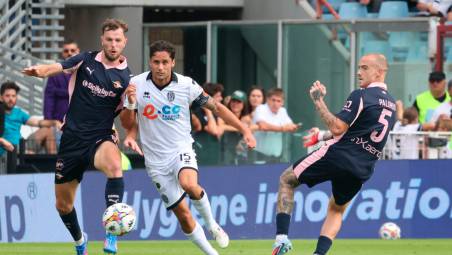 Ciofi tra Le Douaron e Palumbo all’andata (Zanotti)