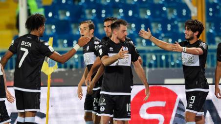 Jalen Blesa, Massimiliano Mangraviti, Gianluca Frabotta, Simone Bastoni e Cristian Shpendi (Rega)