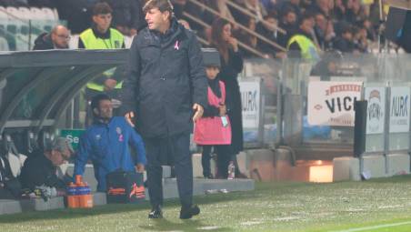 L’allenatore del Cesena Michele Mignani