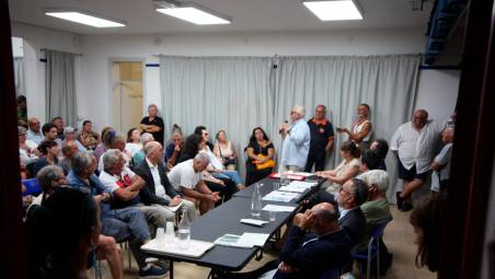 Un momento dell’assemblea di martedì sera FOTO FIORENTINI