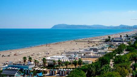 La spiaggia di Riccione