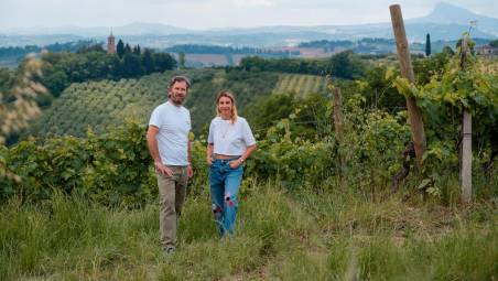 Cracco e Fanti nella loro tenuta a Santarcangelo