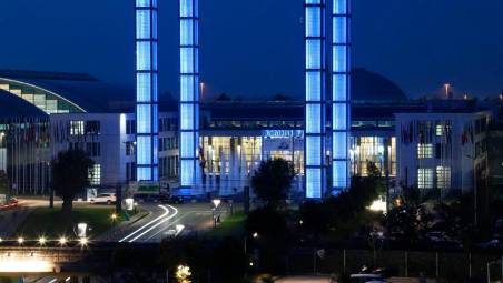 L’ingresso principale della fiera di Rimini