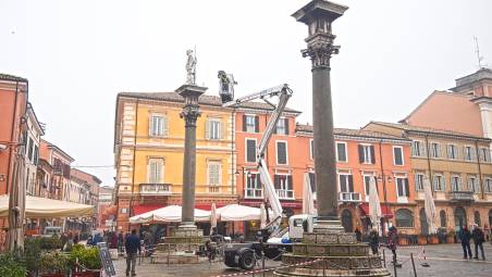 I controlli di ieri in piazza del Popolo e in piazza XX settembre (Fiorentini)